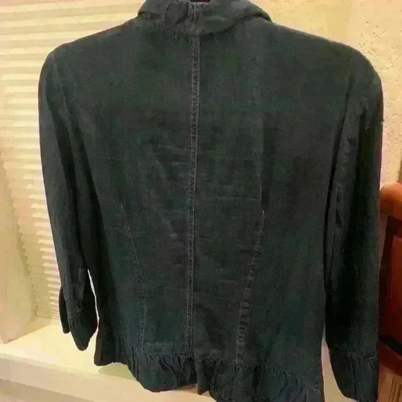 XCVI Jean Ruffled Jacket Size L - Picture 3 of 3